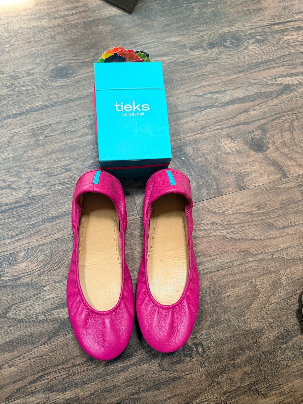 Tieks Hot Pink Leather Ballet Flat